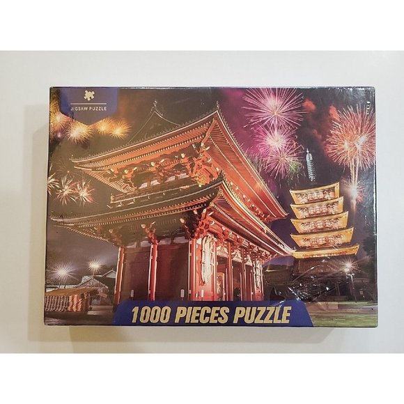 Gracy Captain Sensoji Fireworks 1000 Pieces High Quality Wooden Puzzle Sealed - Picture 2 of 8